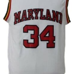 Len Bias #34 College Basketball Jersey White
