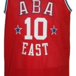 Louis Dampier #10 Aba East All Star Basketball Jersey Red