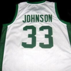 Magic Johnson #33 Michigan State Basketball Jersey White