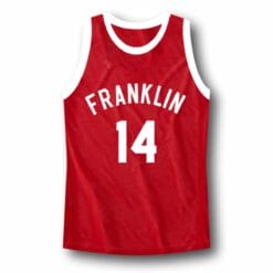 Manigault #14 Franklin High School Rebound Basketball Jersey Red