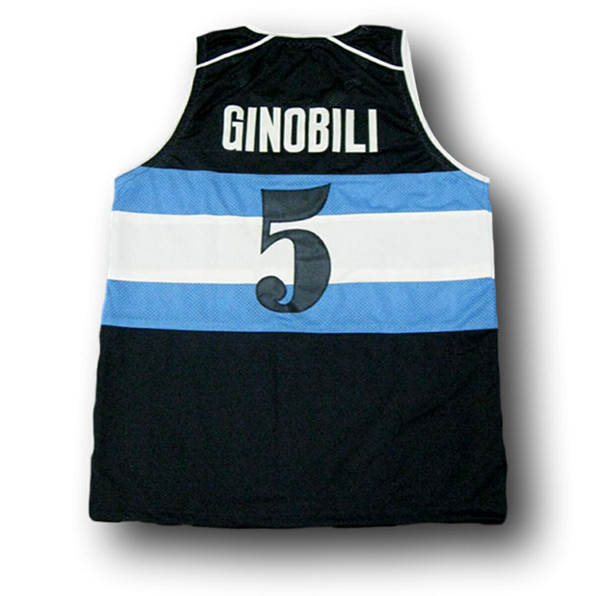 Manu Ginobili #5 Visa Team Argentina Basketball Jersey Navy Blue