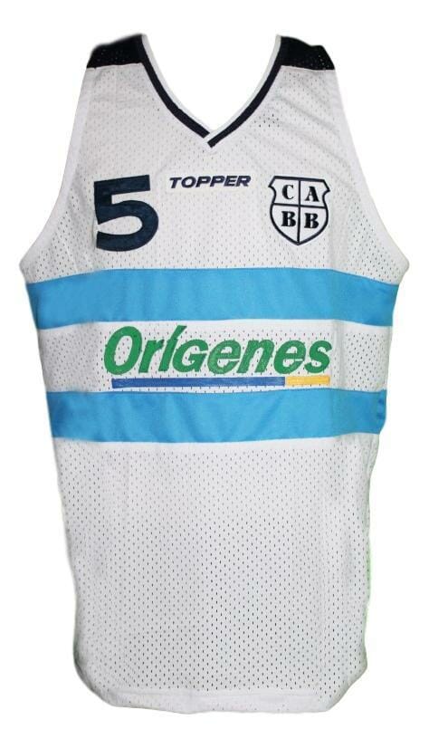 Manu Ginobili #5 Team Argentina Custom Basketball Jersey White