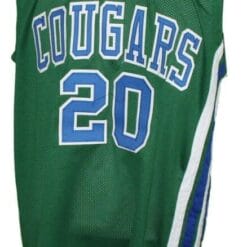 Marc Calvin #20 Carolina Cougars Retro Aba Basketball Jersey Green
