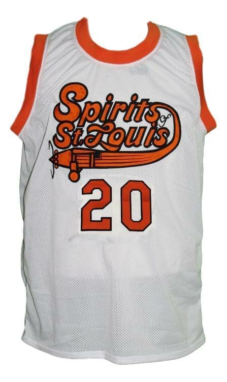 Maurice Lucas #20 Spirits Of St Louis Aba Basketball Jersey White