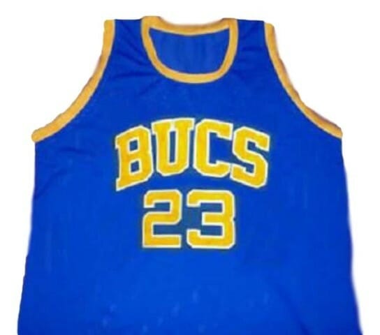 Michael Jordan #23 BUCS Laney High School Basketball Jersey Blue
