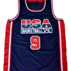 Michael Jordan #9 Team USA Basketball Jersey Navy Blue