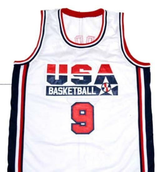 Michael Jordan #9 Team USA Basketball Jersey White