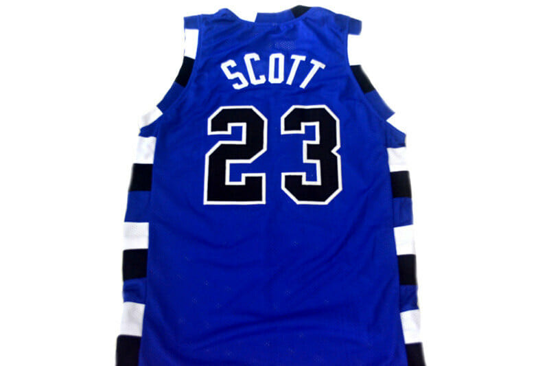 Nathan Scott #23 One Tree Hill Movie Basketball Jersey Blue