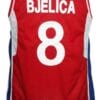Nemanja Bjelica #8 Serbia Basketball Jersey New Sewn Red
