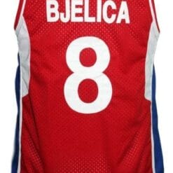 Nemanja Bjelica #8 Serbia Basketball Jersey New Sewn Red