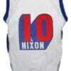 Norm Nixon #10 Dukes Basketball Jersey New Sewn White