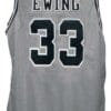 Patrick Ewing #33 Custom College Basketball Jersey Grey