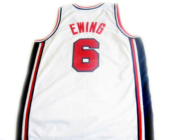 Patrick Ewing #6 Team Usa Basketball Jersey White