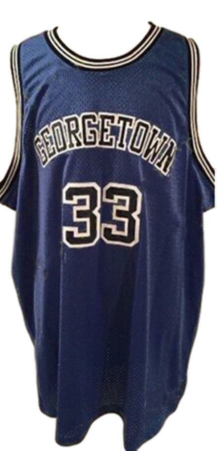 Patrick Ewing #33 College Basketball Jersey Blue