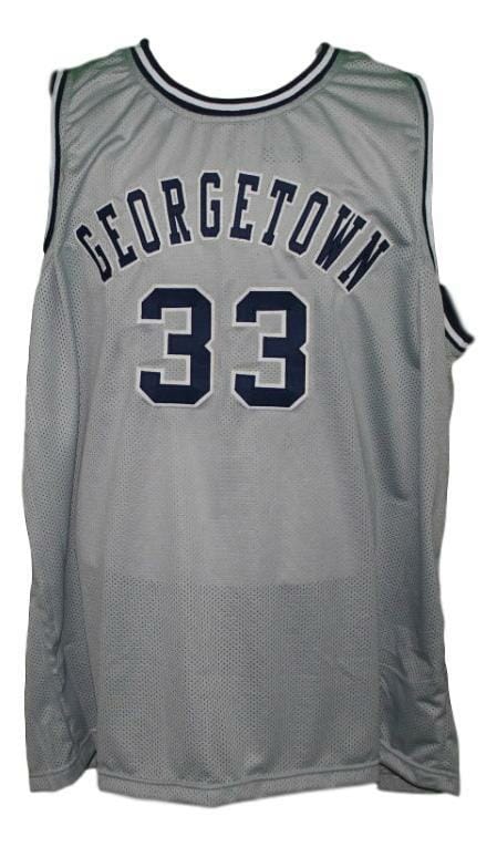 Patrick Ewing #33 Custom College Basketball Jersey Grey