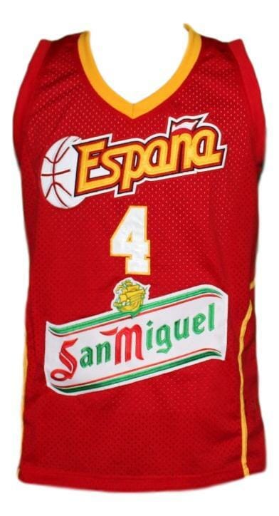 Pau Gasol Team Spain Espana Basketball Jersey Red