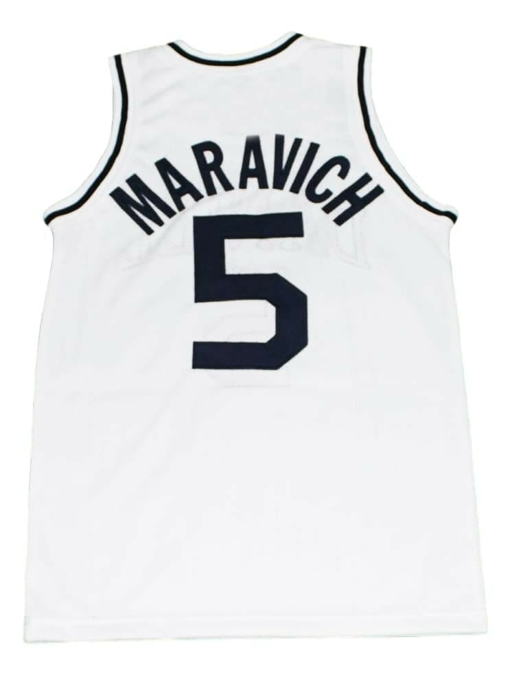 Pete Maravich #5 Daniel High School New Basketball Jersey White