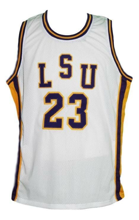 Pete Maravich #23 College Basketball Jersey New Sewn White