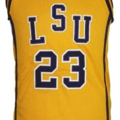 Pete Maravich #23 College Basketball Jersey New Sewn Yellow