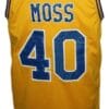 Randy Moss #40 Dupont High School Basketball Jersey Yellow