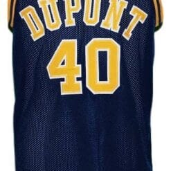 Randy Moss #40 Dupont High School Basketball Jersey Navy Blue