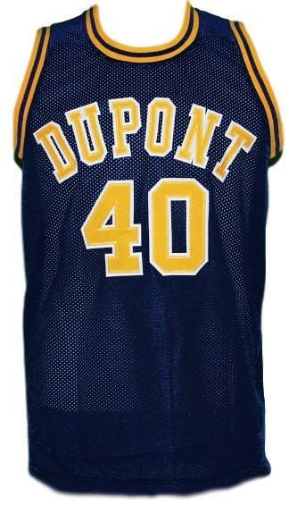 Randy Moss #40 Dupont High School Basketball Jersey Navy Blue