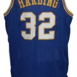Reggie Harding #32 Indiana Aba Basketball Jersey Sewn Blue