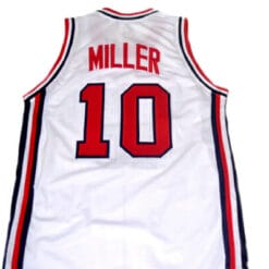 Reggie Miller #10 Team USA Basketball Jersey White