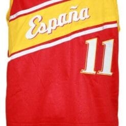 Ricky Rubio Team Spain Espana Basketball Jersey Red