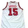 Ron Artest #15 St John's University Basketball Jersey White