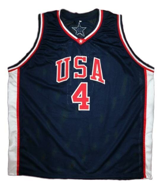 Steve Smith Team USA Basketball Jersey Sewn Navy Blue
