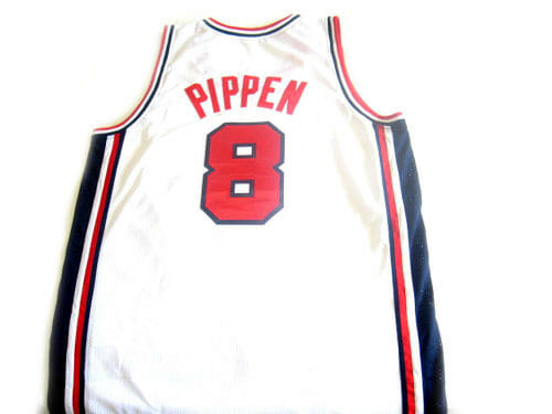 Scottie Pippen #8 Team USA BasketBall Jersey White
