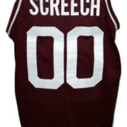 Screech Bayside Saved By The Bell Basketball Jersey Maroon