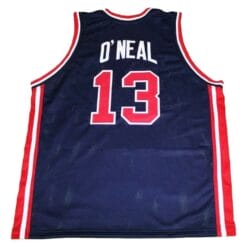 Shaquille O'Neal #13 Team USA Basketball Jersey Navy Blue