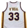 Shaquille O'Neal #33 College Basketball Jersey White