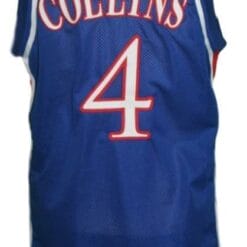 Sherron Collins #4 College Basketball Jersey Blue