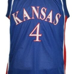 Sherron Collins #4 College Basketball Jersey Blue