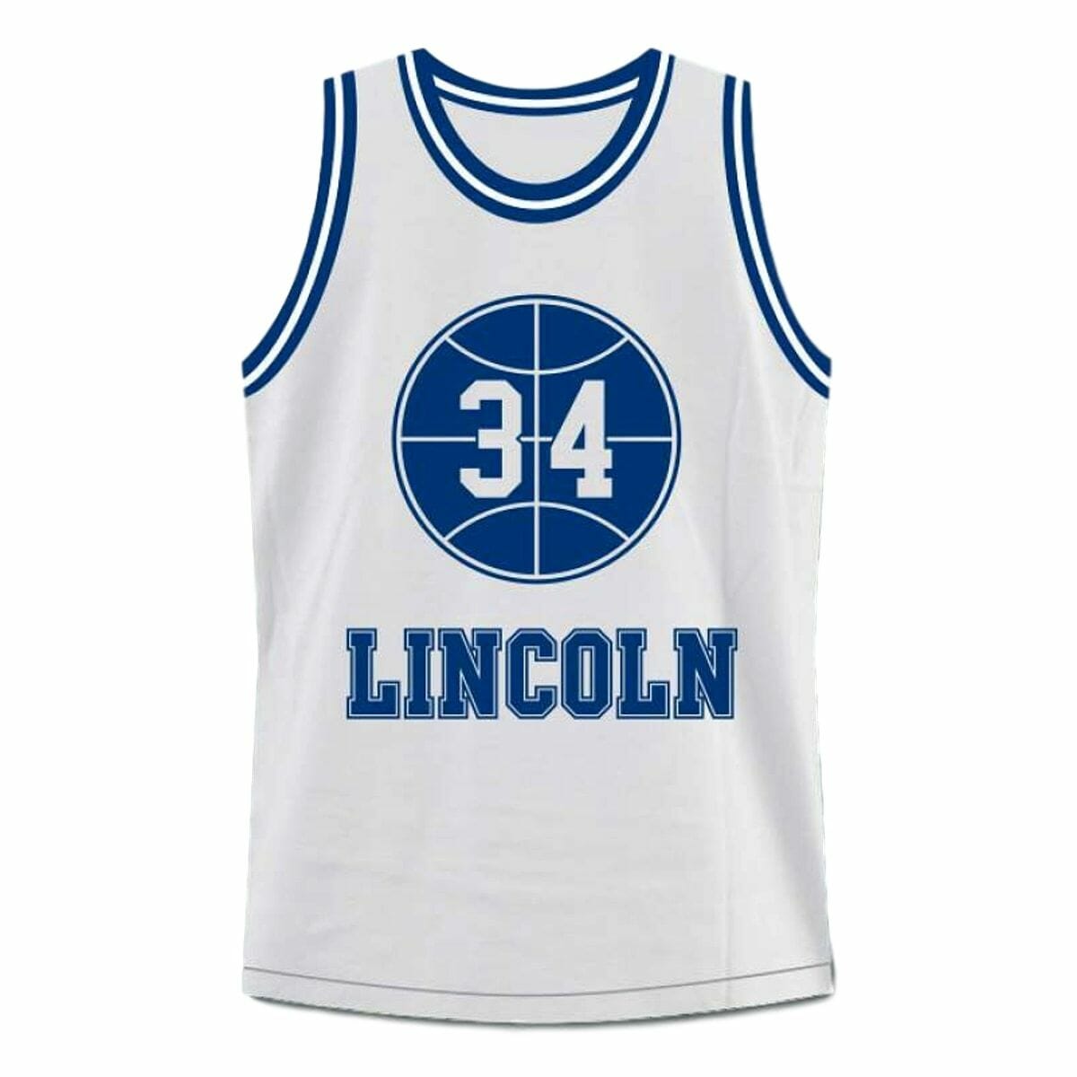 Shuttlesworth #34 Lincoln High School Ray Allen Basketball Jersey White