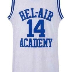 Smith #14 Bel-Air Academy Basketball Jersey Sewn White