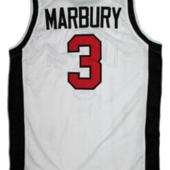 Stephon Marbury Lincoln High School Basketball Jersey Sewn White