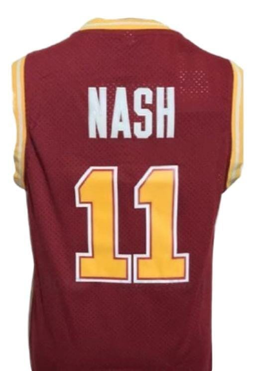 Steve Nash #11 College Basketball Jersey Sewn Maroon