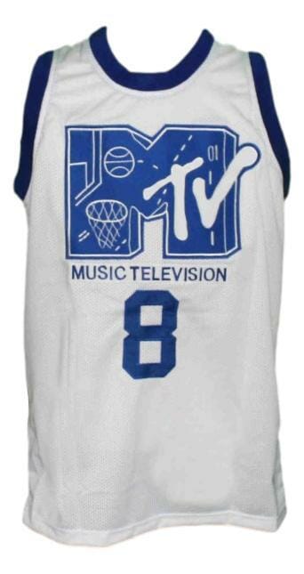 Steve Urkel #8 MTV Rock N Jock Basketball Jersey White