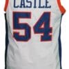 Thad Castle #54 Blue Mountain State Basketball Jersey Sewn White
