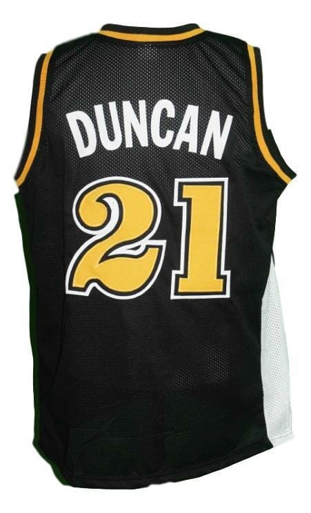 Tim Duncan #21 College Basketball Jersey Sewn Black