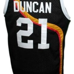Tim Duncan #21 Roswell Rayguns Basketball Jersey Sewn Black