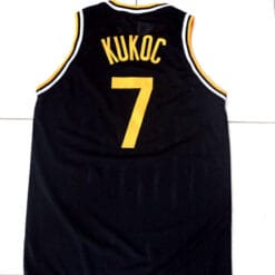 Toni Kucok #7 Jugoplastika Yugoslavia Basketball Jersey Black