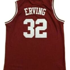 Ulius Erving #32 College Basketball Jersey Sewn Maroon
