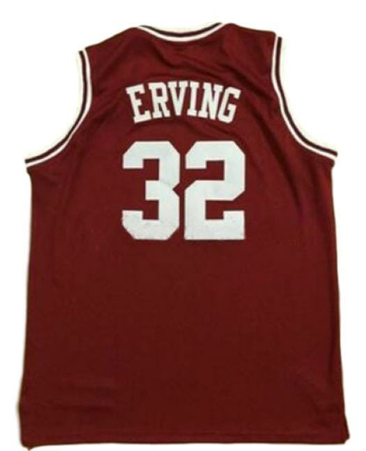 Ulius Erving #32 College Basketball Jersey Sewn Maroon