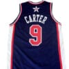 Vince Carter #9 Team USA BasketBall Jersey Navy Blue