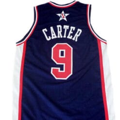 Vince Carter #9 Team USA BasketBall Jersey Navy Blue